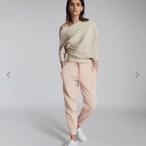 Reiss Delta Jersey Loungewear Joggers Neutral